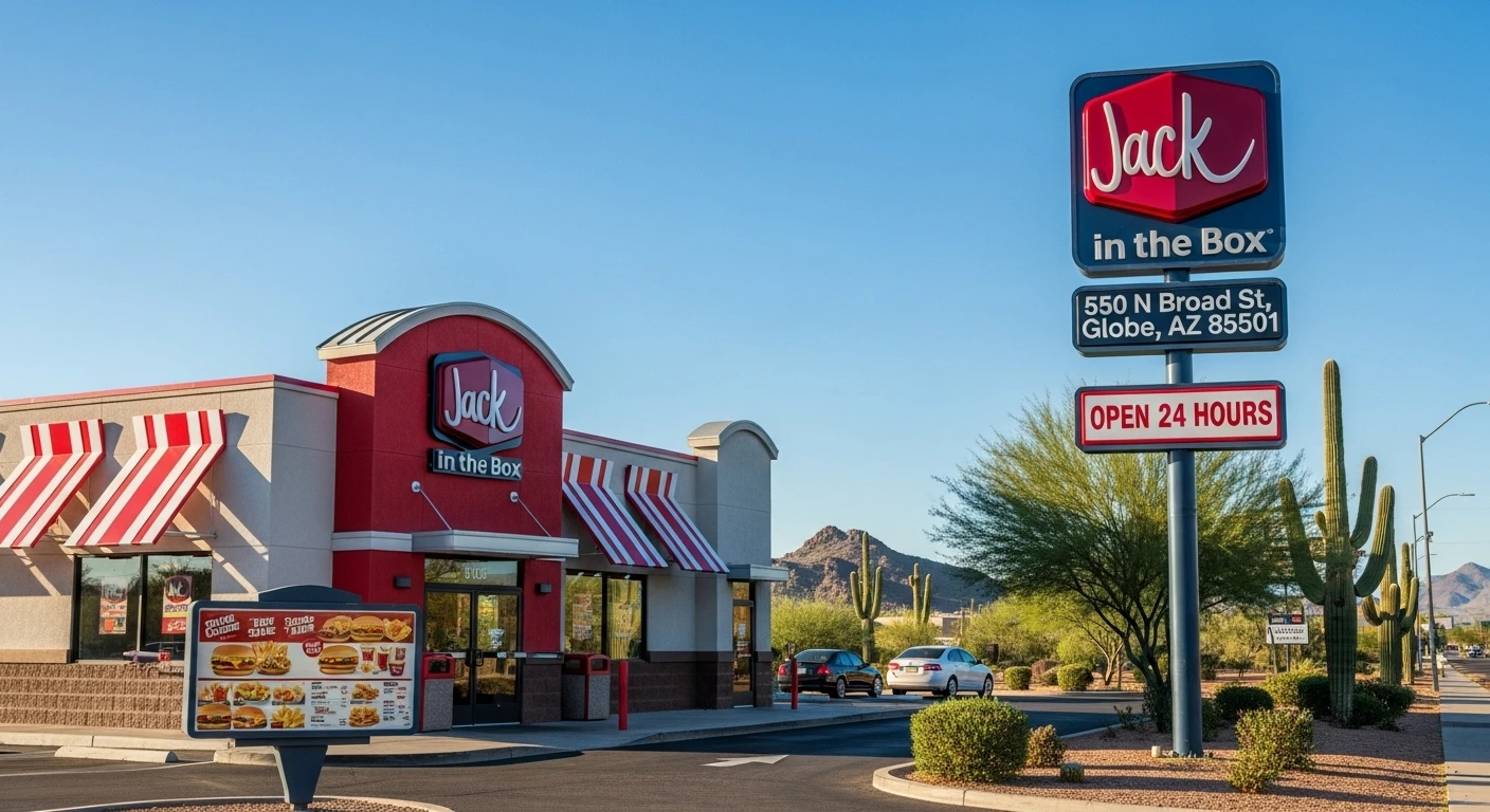 Jack In The Box Globe Menu, Locations logo