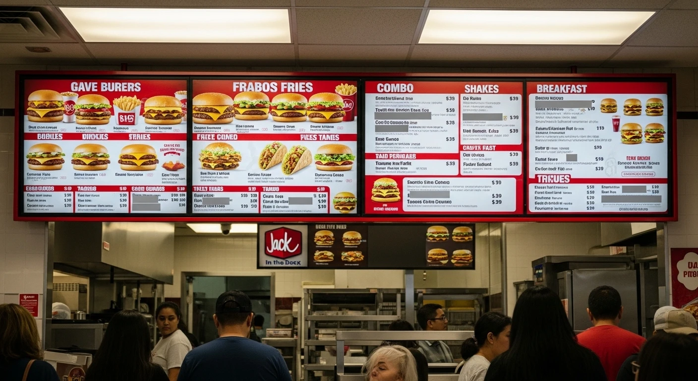 Jack in The Box menu Fort Mohave