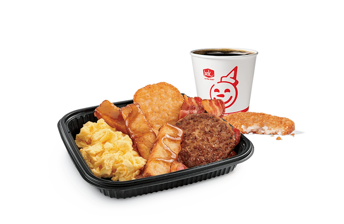 Classic French Toast Sticks Platter w/ Bacon & Sausage Combo