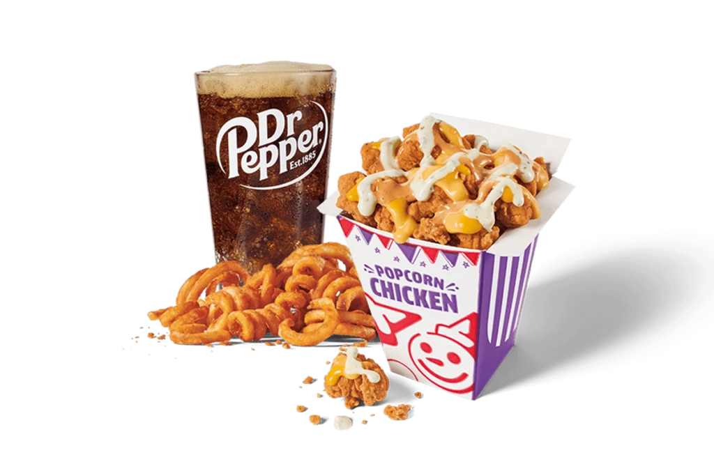 classic sauced and loaded popcorn chicken combo