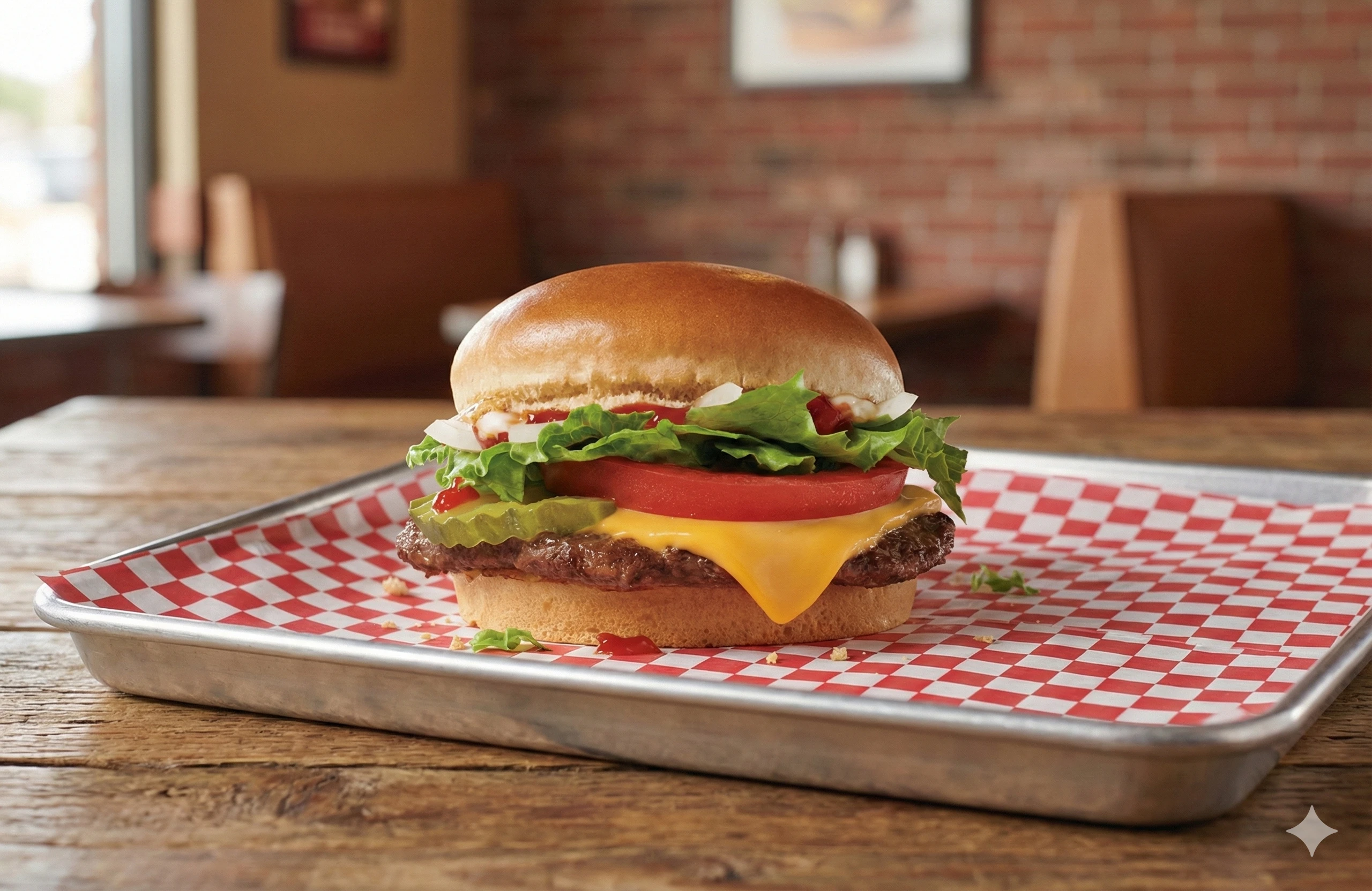 Jr. Jumbo Jack Cheeseburger 